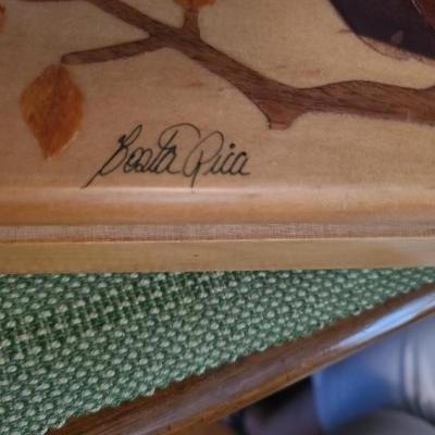 Inlaid trinket box - souvenir of Costa Rica