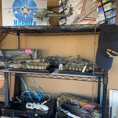 model planes and Military tanks