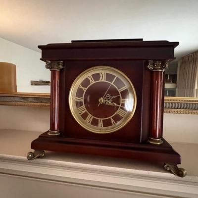 Bombay battery operated mantel clock