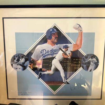 Dodgers signed memorabilia and 