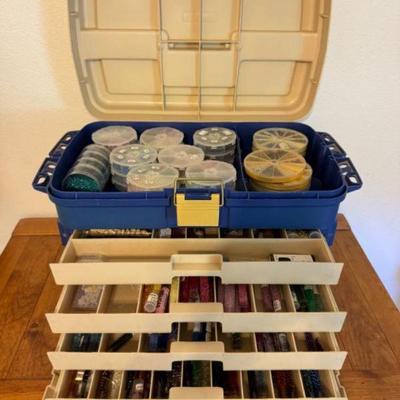Plano Tacklebox w/ Extensive Bead Collection	