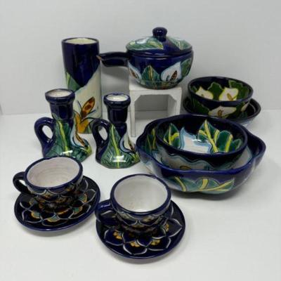 Vibrant Hand-Painted Mexican Pottery Collection	
