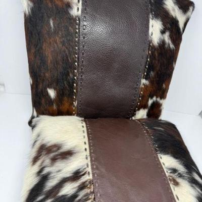 Cowhide & Leather Accent Pillows (Set of 2)	