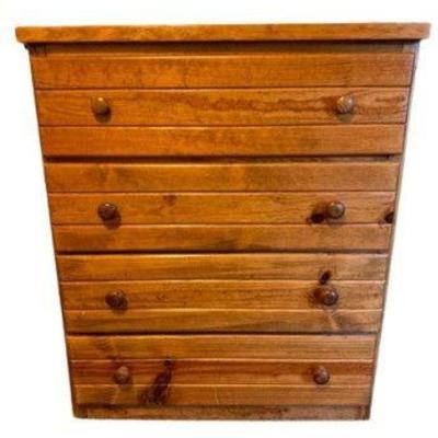 4-Drawer Dresser w/ Rustic Warm Finish	