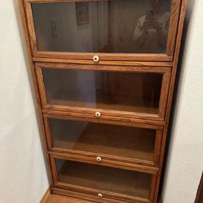 Barrister Bookcase w/ Four Glass Doors	