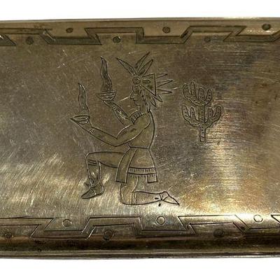 Sterling Silver Southwestern Cigarette Case