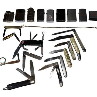 Collection Pocket Knives, Lighters, CASE