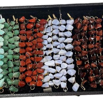 Tumbled Semi Precious Stone Bracelet Assortmen