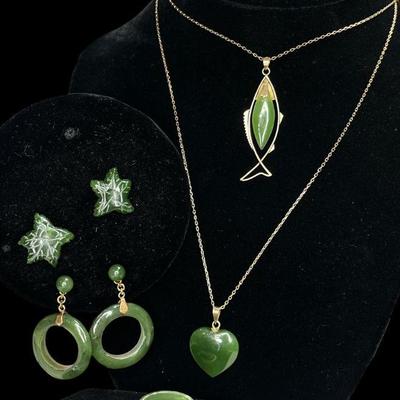 Collection 14k Gold and Jade Jewelry