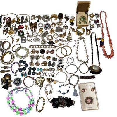 Large Collection Costume Jewelry, TRIFARI