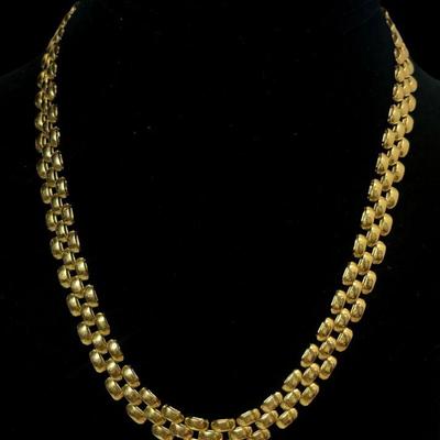 18k Gold Panther Link Chain