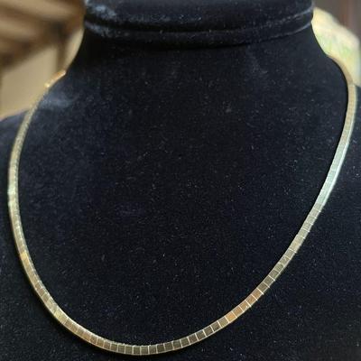 Vintage 14k Gold Modernist Chain, Italy