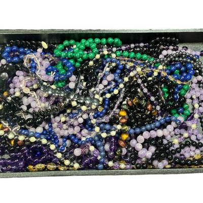 Large Collection Semi Precious Stone Bead Strands