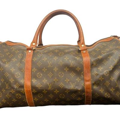 Vintage LOUIS VUITTON Keepall 55 Monogram Weekender Bag