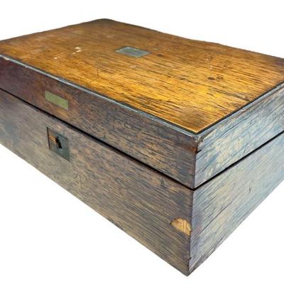 Antique Oak Jewelry Box