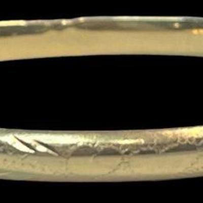 14k Gold Victorian Bangle Bracelet