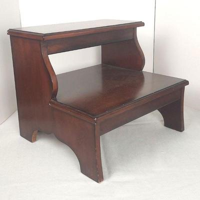 Dark Wood Bedroom Stepstool