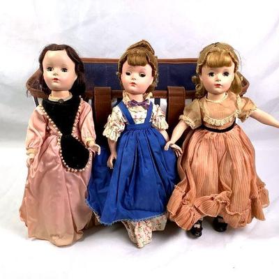 GRLI201 Vintage 1950’s Madame Alexandria “Little Women” 14” Dolls	3 original Madame Alexandria dolls from the "Little Women"...