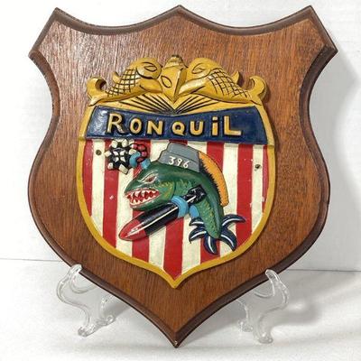 TEMA901 Ronquil 6 Battle Star WWII Service Plaque	This is a World War II Ronquil service plaque awarded to a service member for receiving...