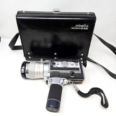  1960s Minolta AutoPak-8 D10 Video Camera 8mm Film - with Original Case