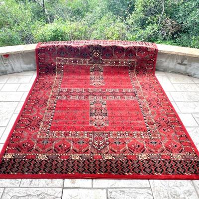 (8ft x 11ft) Hamidan Four Seasons Turkoman Red Bokhara Area Rug