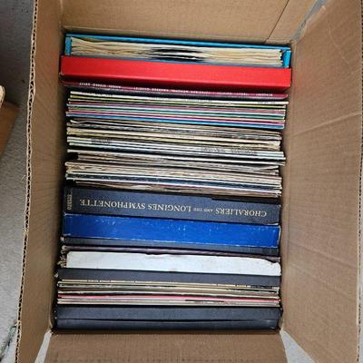  Box Full of Assorted Record Albums from the 60s & 70s Including Classical, Pop, & Instrumentals