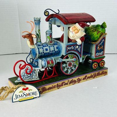 Jim Shore Santa's Christmas Train Engine - "North Star Express" Christmas Decor- 4011073