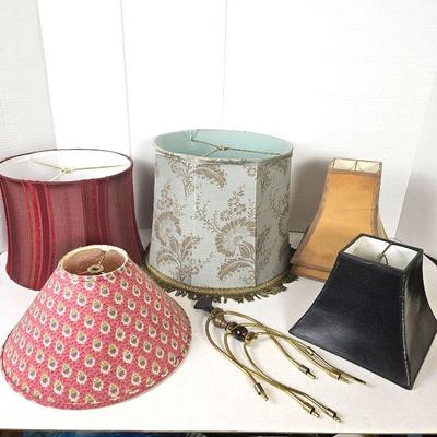   Lampshade Collection - Assorted Styles and Colors, Plus Three Harps with Asst. Finials 