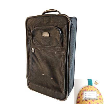 Tumi Brand Rolling Suitcase in Black - With Charming (New w/ Tags) Luggage Name Tag