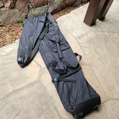 TRAVEL Ski Bag - High Sierra Brand Ski / Snowboard Padded Carrying Case on Wheels - 84"L