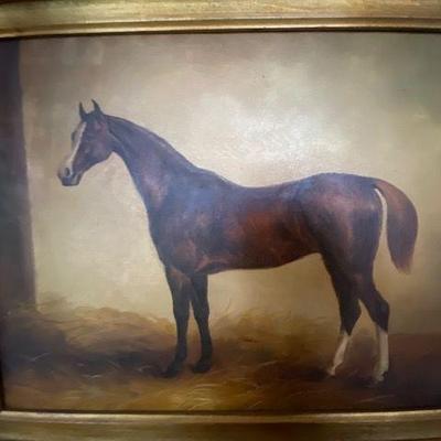 - Original Art - Oil on Canvas - Horse 16" x 12" Image Only (Frame not Included) Stretched Canvas only
