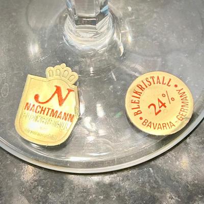 Nachtmann Bleirkristall crystal wine glasses, cordials, whiskey glasses, and more from Bavaria/Germany