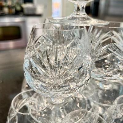 Nachtmann Bleirkristall crystal wine glasses, cordials, whiskey glasses, and more from Bavaria/Germany