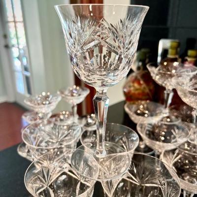 Nachtmann Bleirkristall crystal wine glasses, cordials, whiskey glasses, and more from Bavaria/Germany