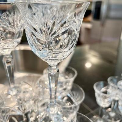 Nachtmann Bleirkristall crystal wine glasses, cordials, whiskey glasses, and more from Bavaria/Germany