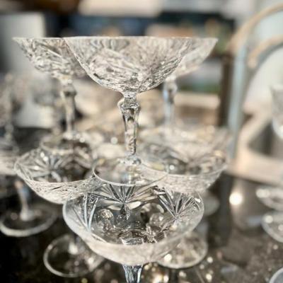 Nachtmann Bleirkristall crystal wine glasses, cordials, whiskey glasses, and more from Bavaria/Germany