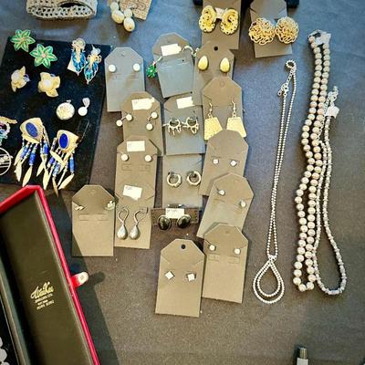 Jewelry - gold, sterling, pearls, Gucci watch, Christian Dior earrings, and vintage and newer pieces