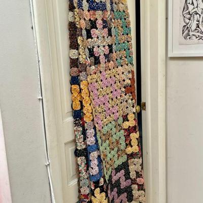 Antique "yo-yo" quilt (unbacked)