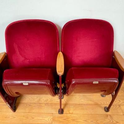 Theater seats from NYC's 3rd Avenue Yiddish Theater