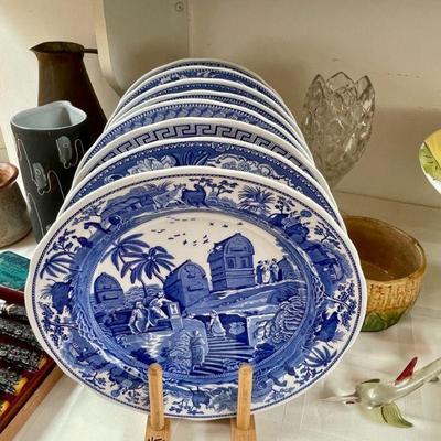 Blue Spode dishes