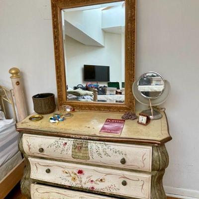 Hand-painted chest of drawers
