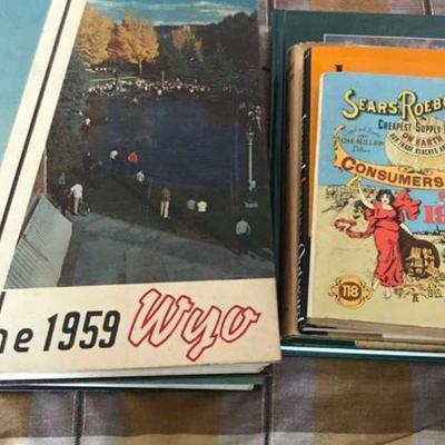 MMM196 Vintage Yearbooks & Assorted Books
