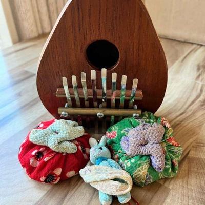 MMM076- Wooden Kalimba Music Instrument & More