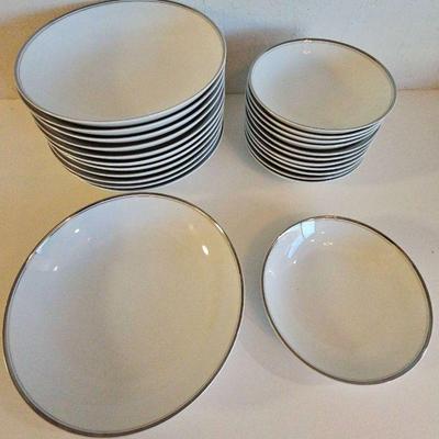 MMM153-Vintage Fukugawa Arita Hand Painted Porcelain Bowls