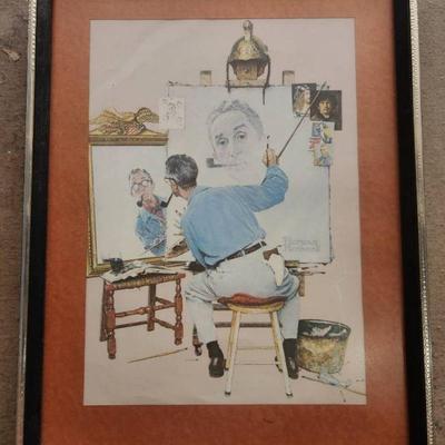 MMM205 Framed Norman Rockwell Print