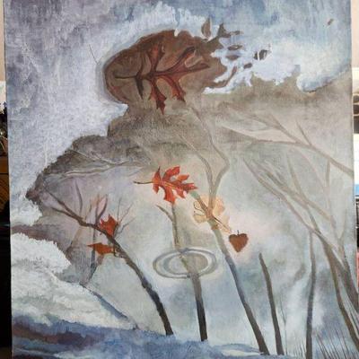 MMM208 Original Painting On Stretched Canvas