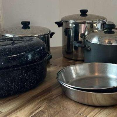 MMM054- Assorted Cooking Pots & Pans