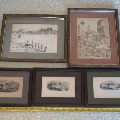 MMM165 Framed Sketches and Prints