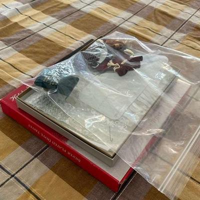 MMM221- Silver Plated Dove Trivet, Seiko Ring Watch, Japanese Christmas Ornaments 