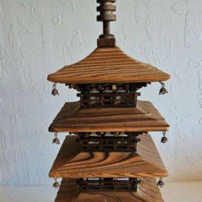 MMM100-Absolutely Beautiful Miniature Japanese Wooden 5 Story Pagoda